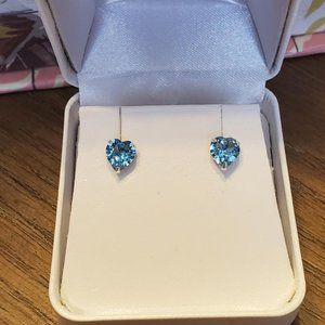 Swarovski 925 Sterling Silver Aquamarine Heart